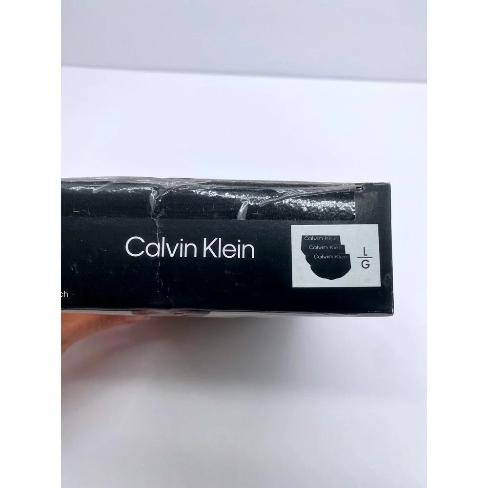 Calvin Klein Mens 3 Pack Microfiber Stretch Hip Briefs Black Large NB2570